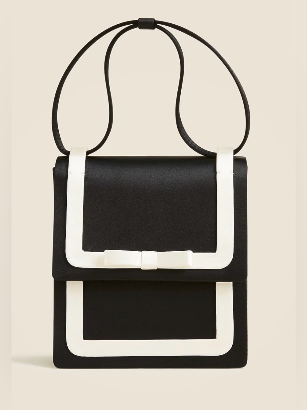 NWOT New JCrew Collection small bow bag in satin